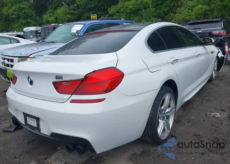 2013 BMW 650I Gran Coupe из США, поврежденный, VIN WBA6B2C50DD128385